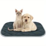 Extra Large 24x18" Dog Crate Mat with Non-Slip Bottom - Heavy Duty Crate Pad for Large, Medium & Small Dogs, Machine Washable Flooring Mat, Cushioned Pet Bed for Crate, Soft Surface Protector for Hardwood Floors, Carpet, Car Seats - Easy Clean Puppy Bed,